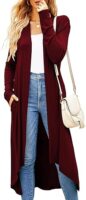 Ruma Fashion Women's Beige Long Sleeve Cardigan – Lightweight Open Front Duster with Pockets
