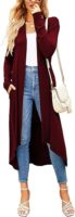 Ruma Fashion Women's Beige Long Sleeve Cardigan – Lightweight Open Front Duster with Pockets