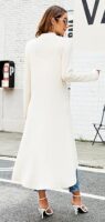 Ruma Fashion Women's Beige Long Sleeve Cardigan – Lightweight Open Front Duster with Pockets
